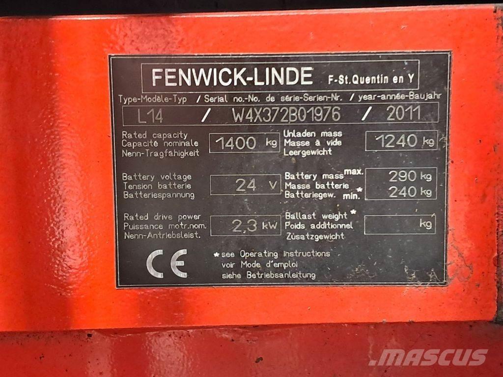 Linde L14 Gyalogkíséretű targonca