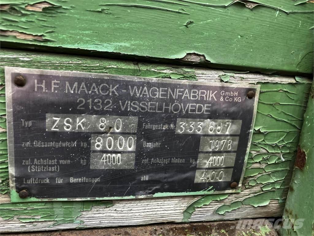 Maack ZSK 80 Billenő pótkocsik