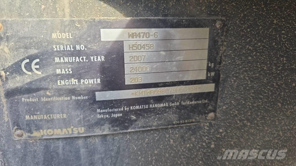 Komatsu WA 470-6 Gumikerekes homlokrakodók
