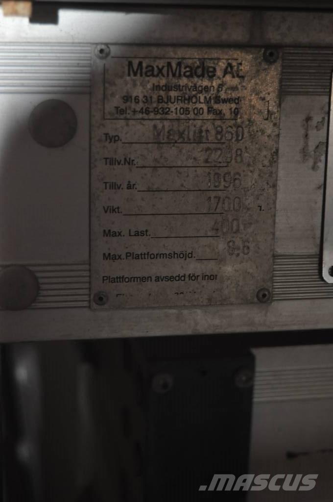  Max Made AB SAXLIFT Anyagmozgatás - Egyebek