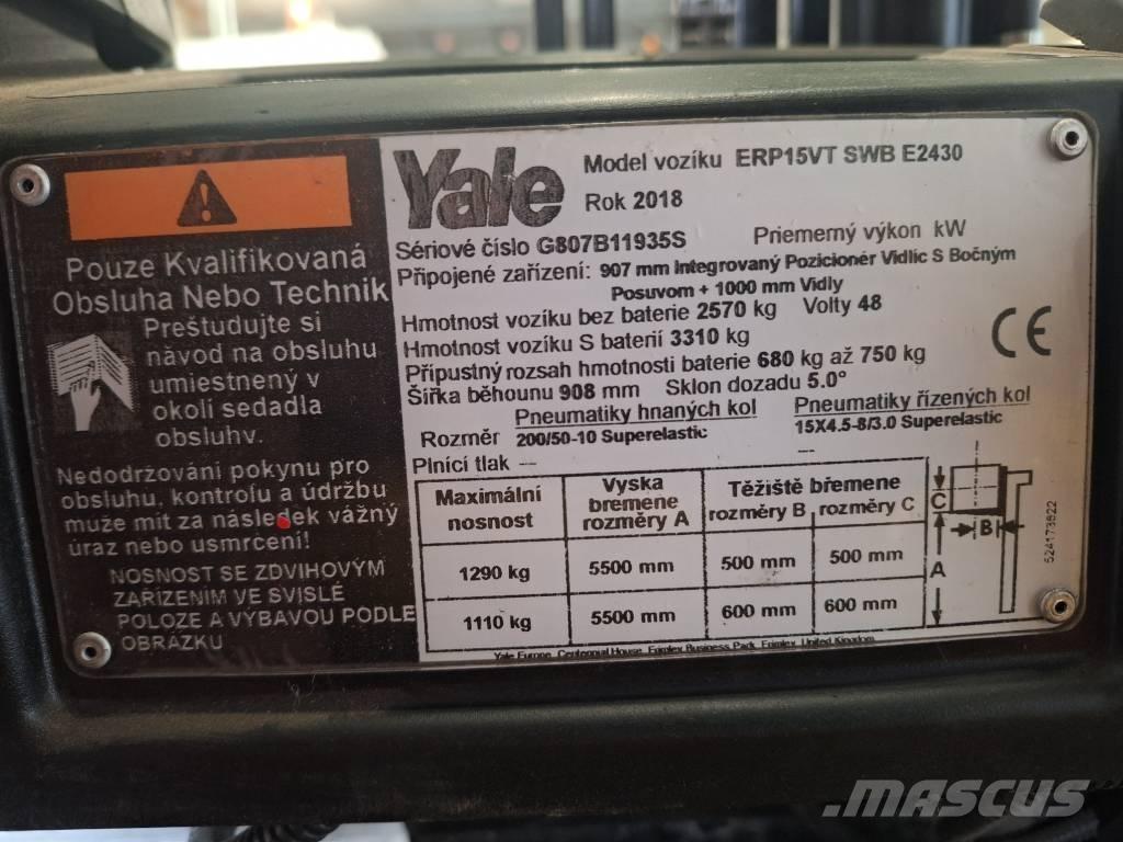 Yale ERP15VT Elektromos targoncák