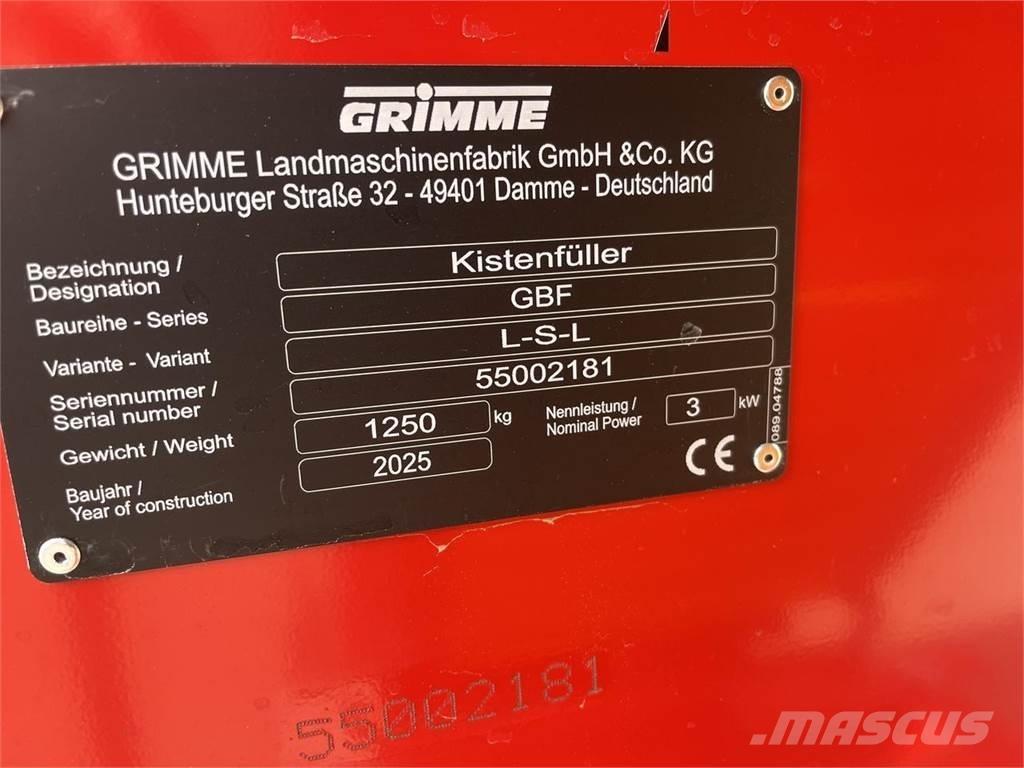 Grimme GBF LSL Kitároló berendezések
