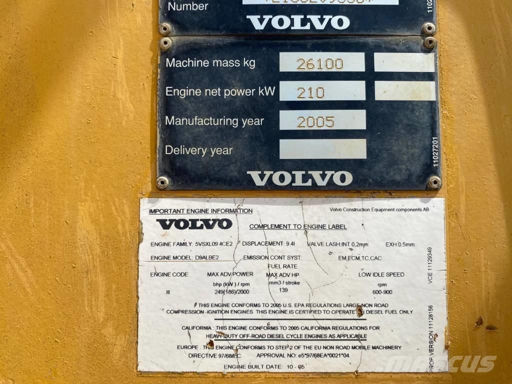 Volvo L 150 E Gumikerekes homlokrakodók