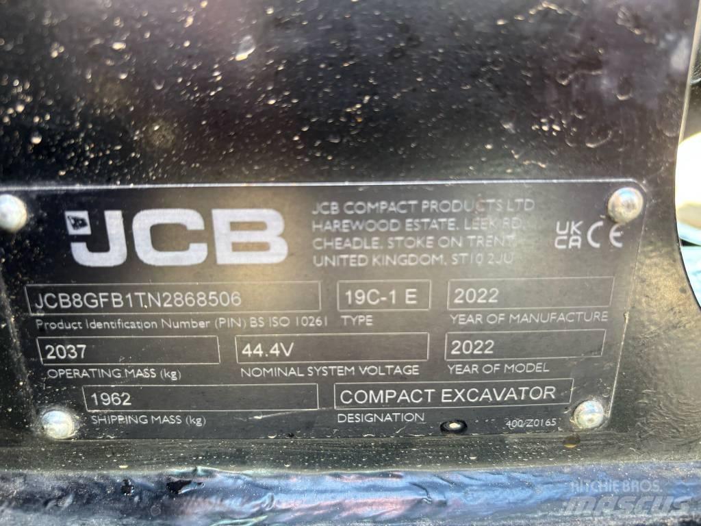 JCB 19 C-1 E Mini kotrók < 7t