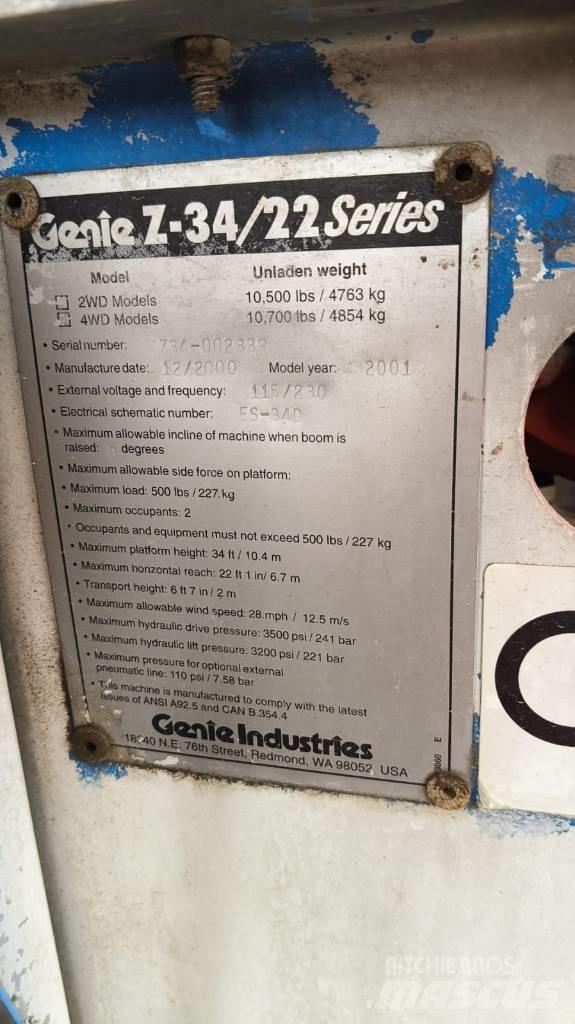 Genie Z 34/22 IC Karos emelők
