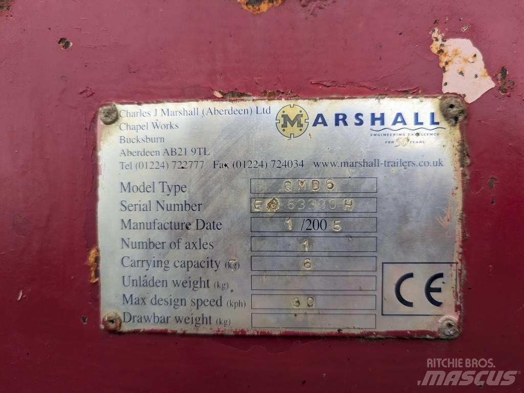 Marshall QMD6 Billenő Mezőgazdasági pótkocsik