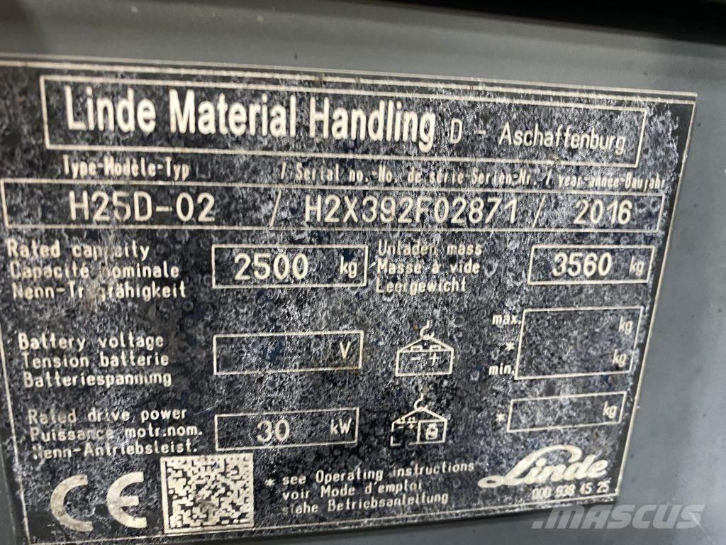 Linde H25D-02 Dízel targoncák