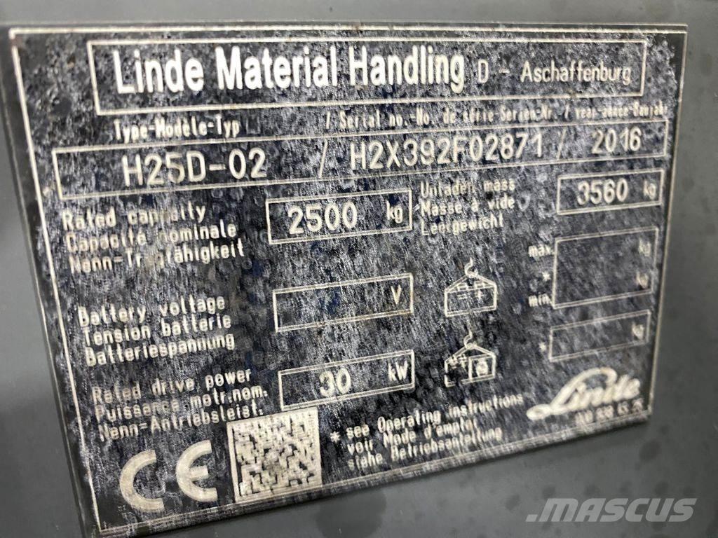 Linde H25D-02 Dízel targoncák