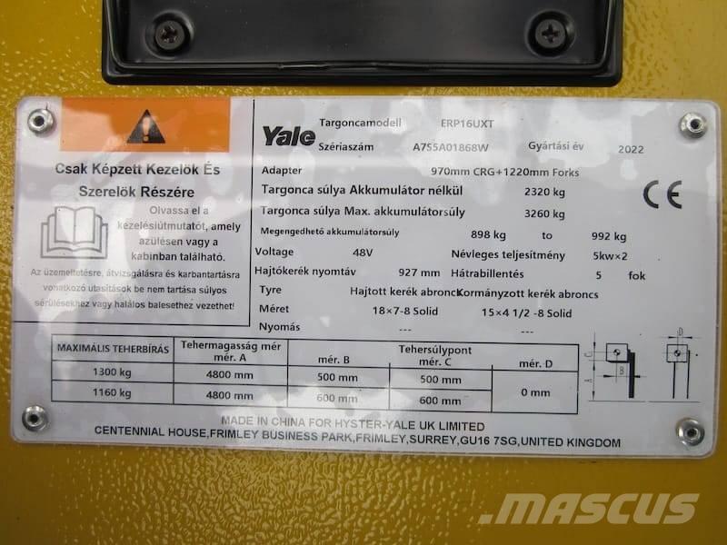 Yale ERP 16 UXT Elektromos targoncák