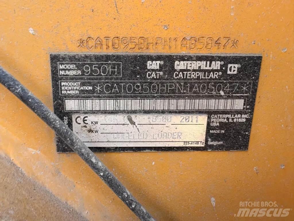 CAT 950H Gumikerekes homlokrakodók