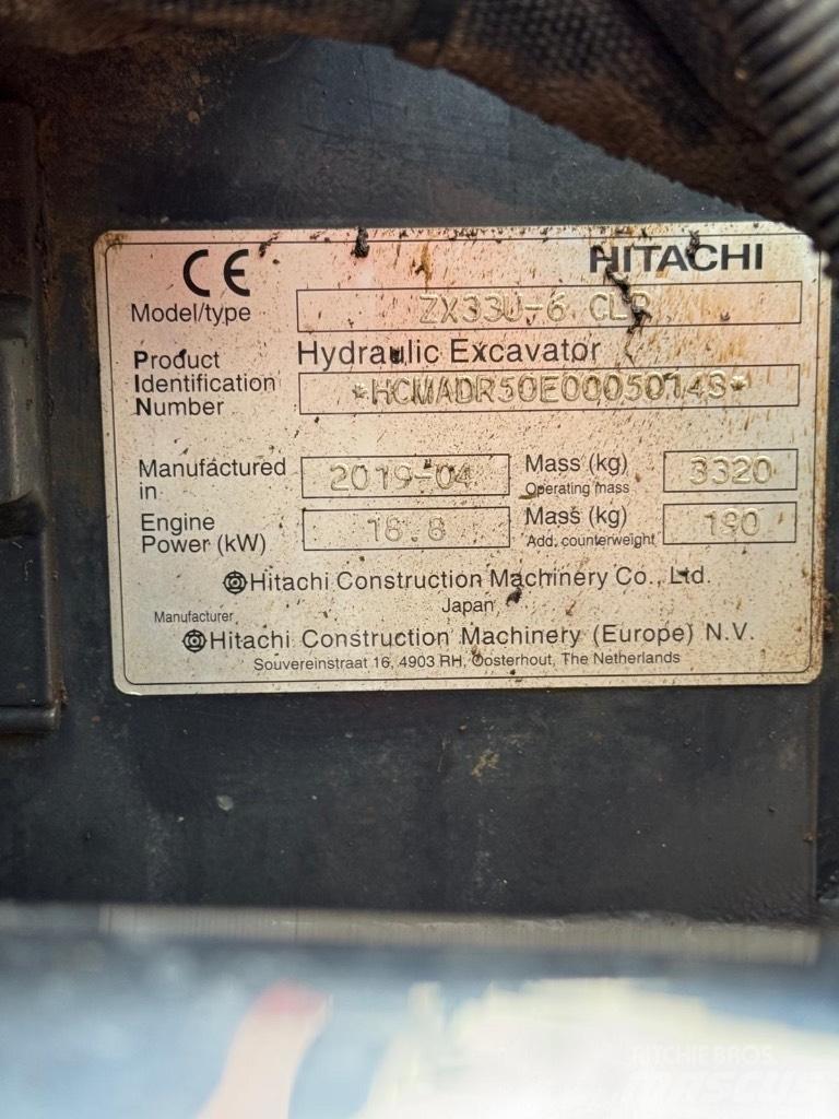 Hitachi ZX 33 U-6 Mini kotrók < 7t