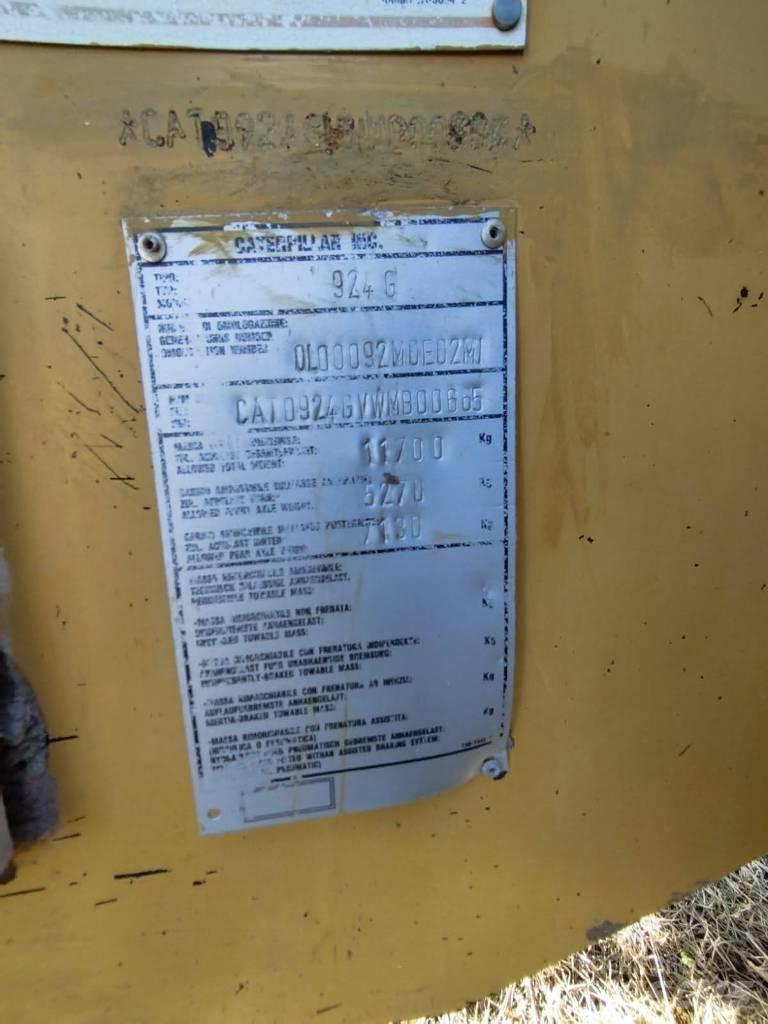 CAT 924 G Gumikerekes homlokrakodók