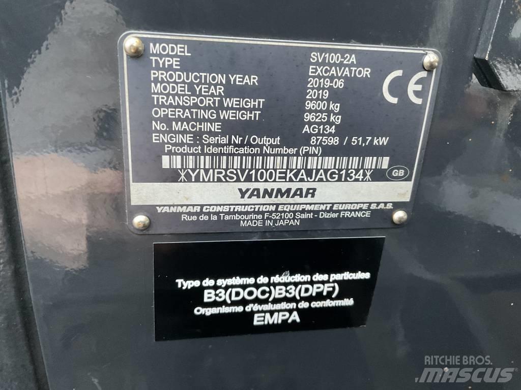 Yanmar SV100-2A Közepes (midi) kotrók 7 t - 12 t