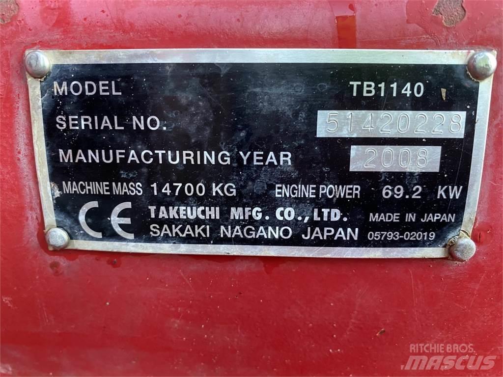 Takeuchi TB1140 Lánctalpas kotrók