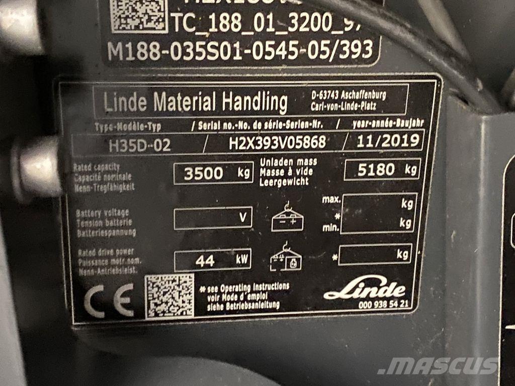 Linde H35D-02 Dízel targoncák