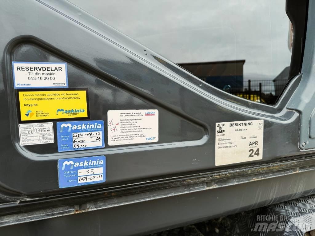 Doosan DX170W-5 Gumikerekes kotrók