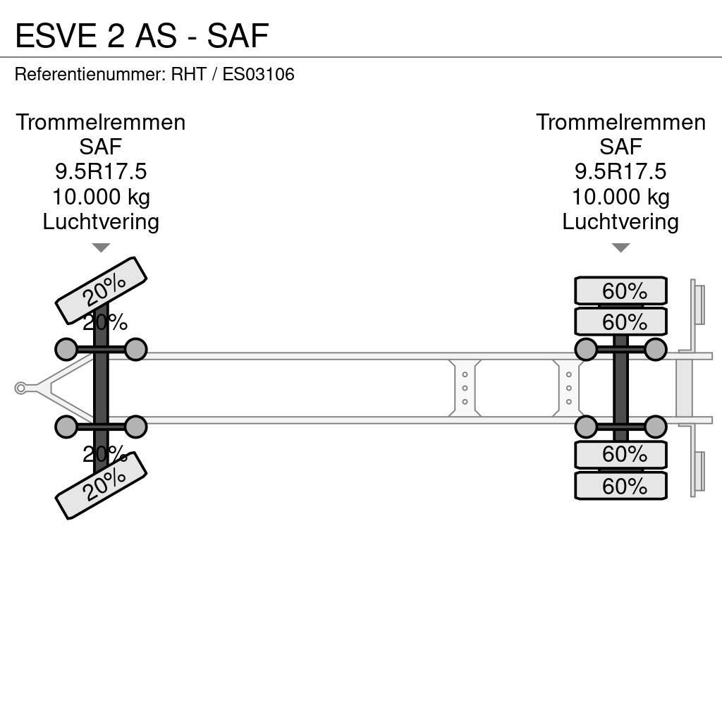 Esve 2 AS - SAF Konténer keret / Konténeremelő pótkocsik