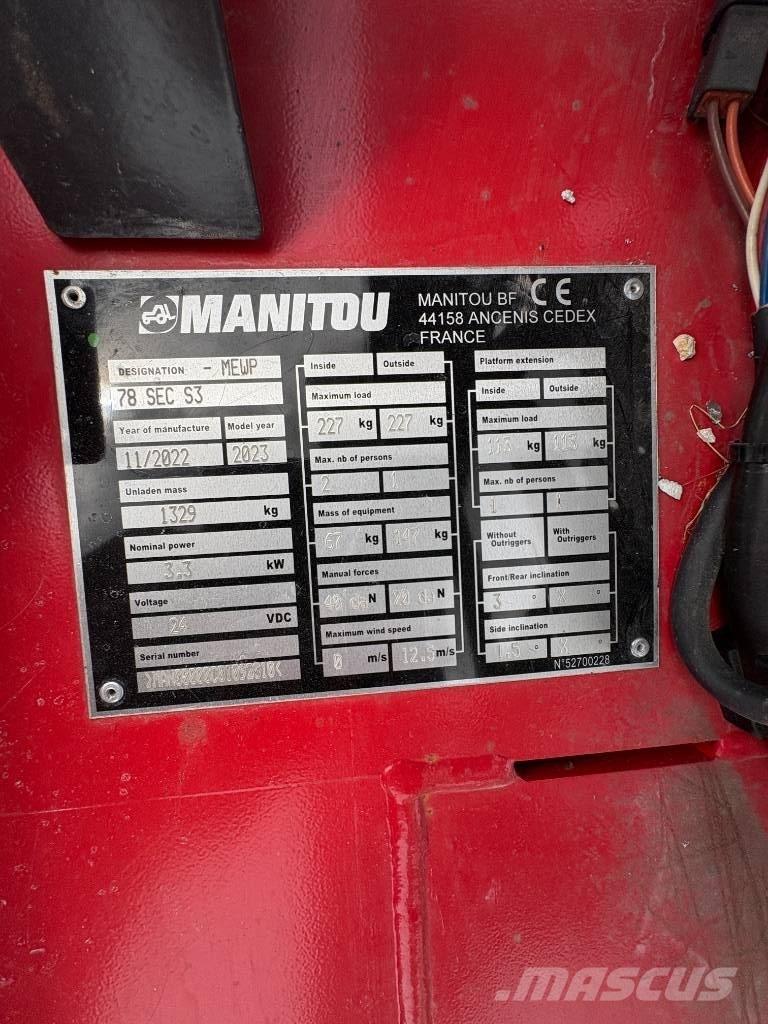 Manitou 78 SEC Ollós emelők