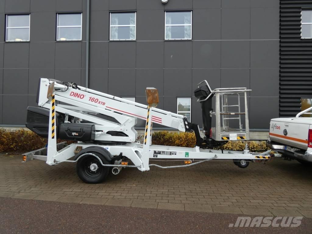 Dino 160 XTB Skylift Pótkocsira szerelt emelők és állványok