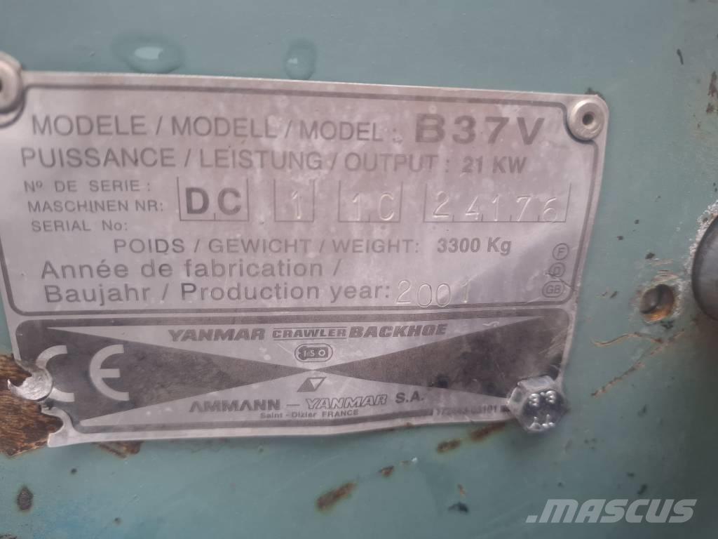 Yanmar B 37 V Mini kotrók < 7t