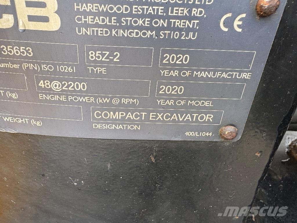 JCB 85 Z-2 Közepes (midi) kotrók 7 t - 12 t