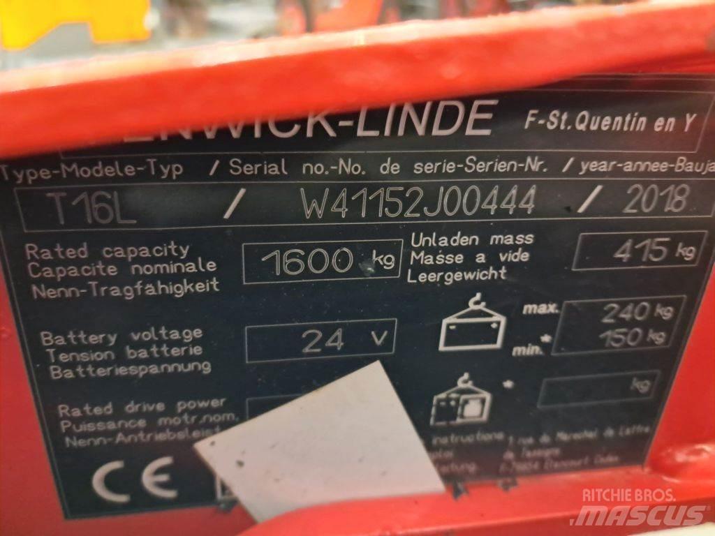 Linde T16L Alacsony emelőkocsi