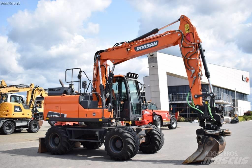 Doosan DX 140 W-5 Gumikerekes kotrók