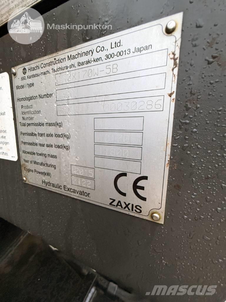 Hitachi ZX 170 W-5 B Gumikerekes kotrók