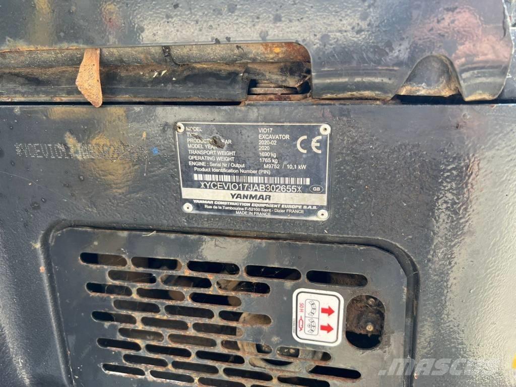 Yanmar Vio 17 Mini kotrók < 7t