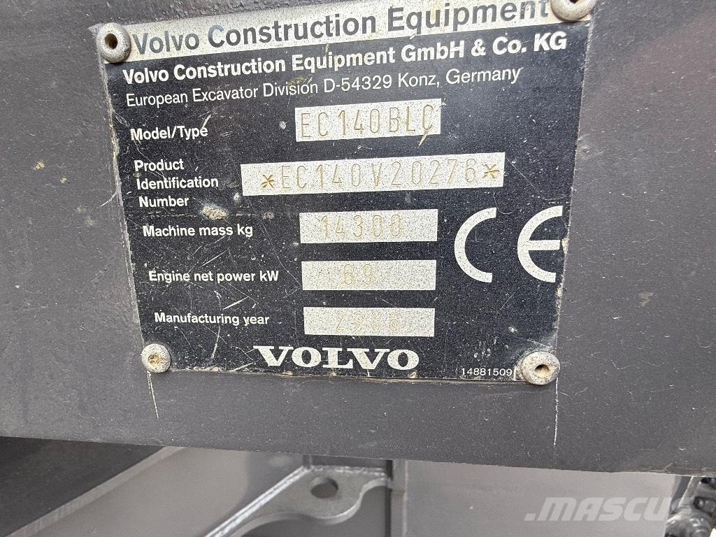 Volvo EC 140 B Lánctalpas kotrók