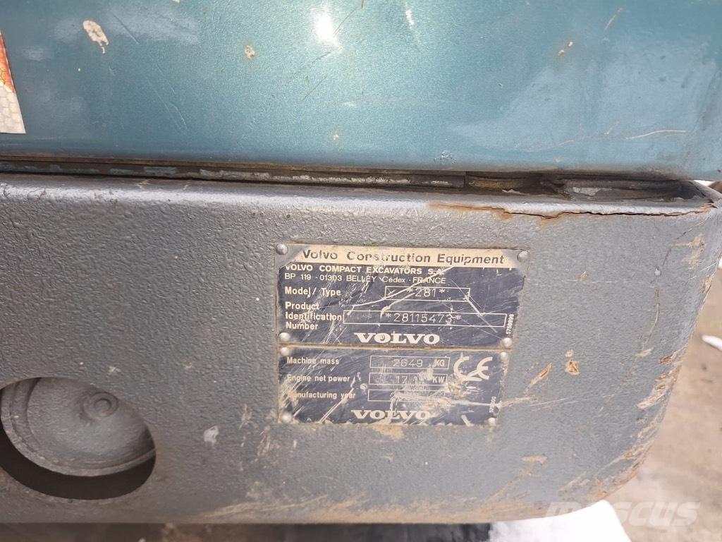 Volvo EC 25 Mini kotrók < 7t