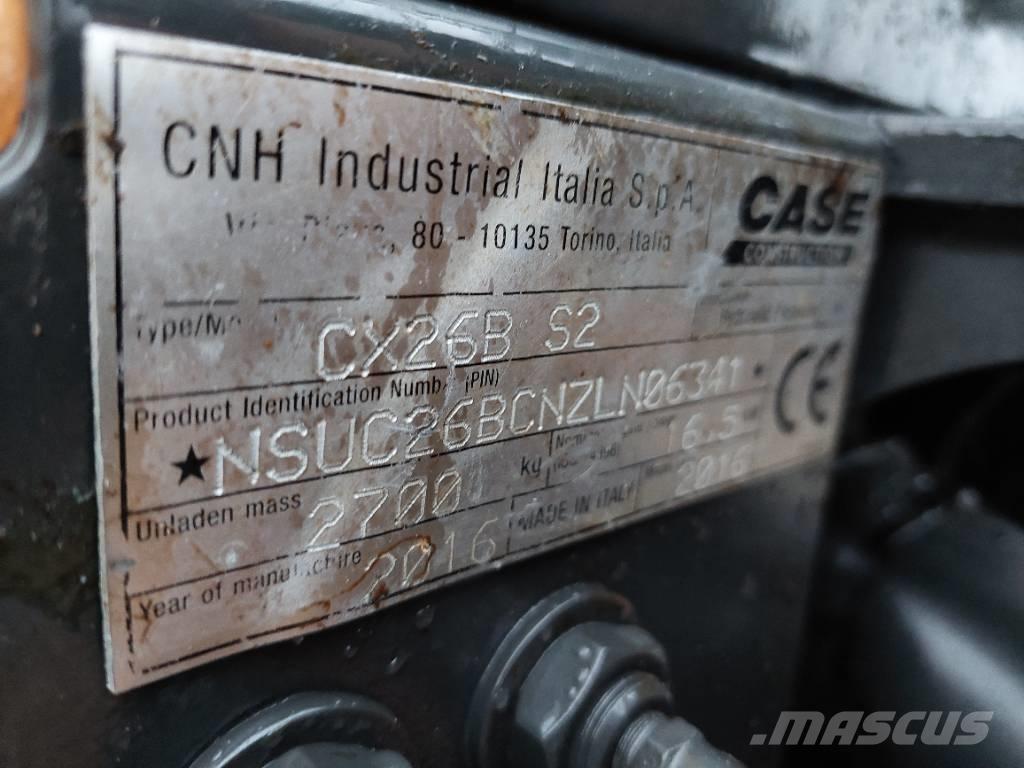 CASE CX 26 B Mini kotrók < 7t