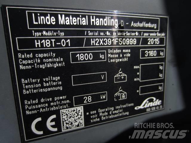 Linde H 18 T-03 Gázüzemű targoncák