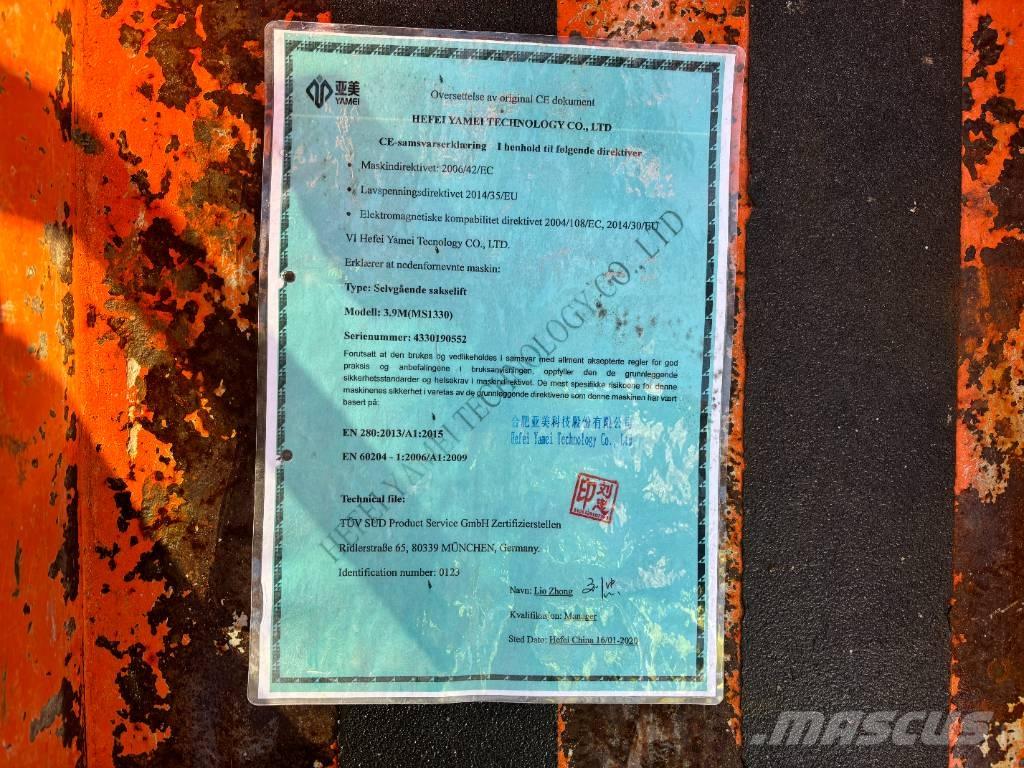 Yamei MS1330 Ollós emelők