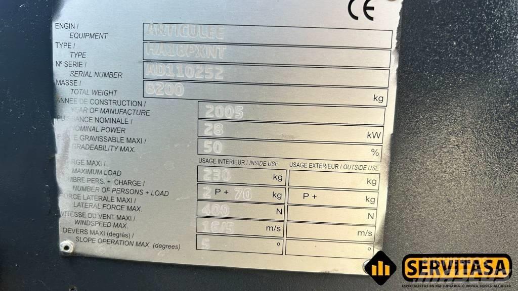 Haulotte HA 18 PX NT Karos emelők