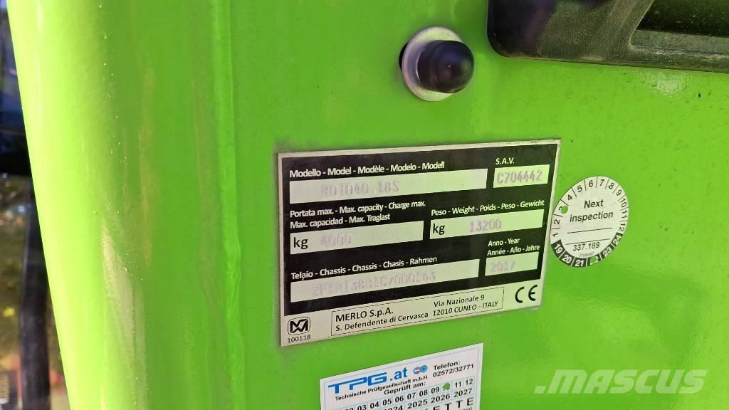 Merlo Roto 40.18 Teleszkópos rakodók