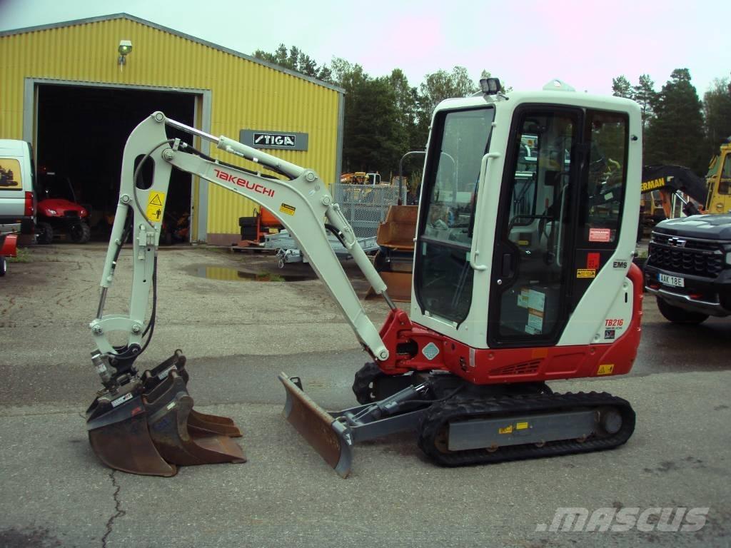 Takeuchi TB 216 Mini kotrók < 7t