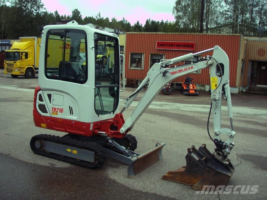 Takeuchi TB 216 Mini kotrók < 7t