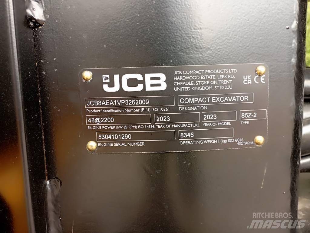 JCB 85Z Közepes (midi) kotrók 7 t - 12 t