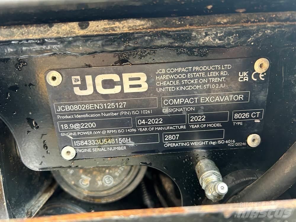 JCB 8026 CTS Mini kotrók < 7t