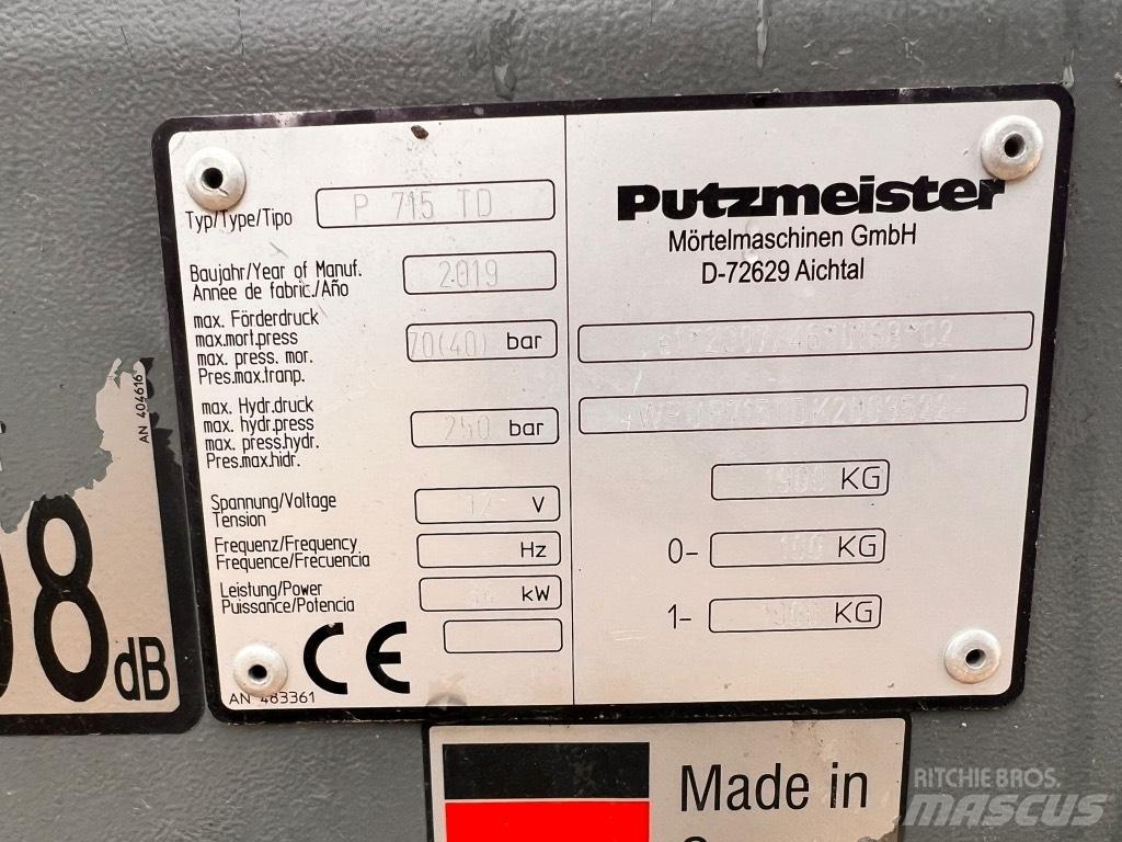 Putzmeister P 715 TD Betonpumpák