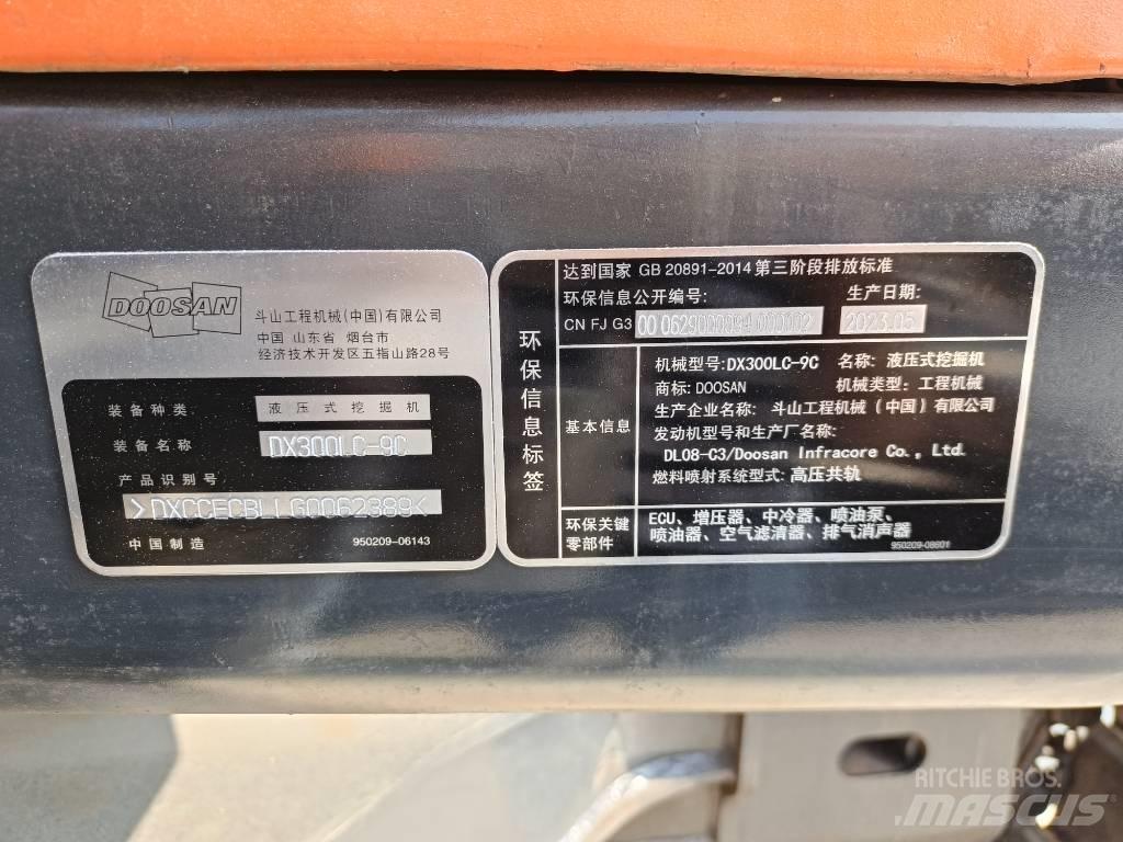 Doosan DX300-9 Lánctalpas kotrók