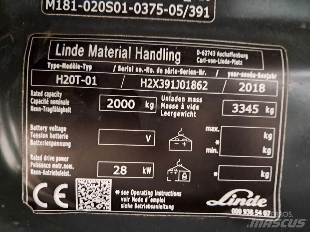 Linde H20T-01 Gázüzemű targoncák