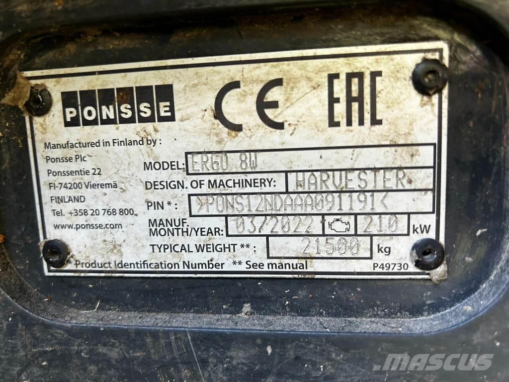 Ponsse Ergo 8W Betakarítók