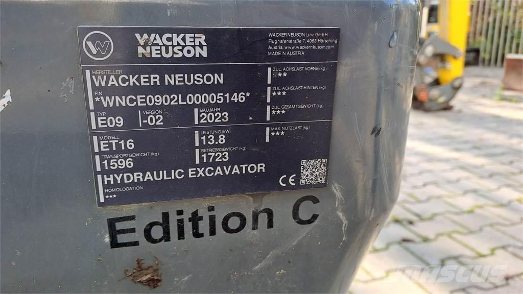 Wacker Neuson ET16 Lánctalpas kotrók