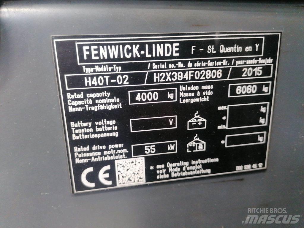Linde H40T-02 Gázüzemű targoncák