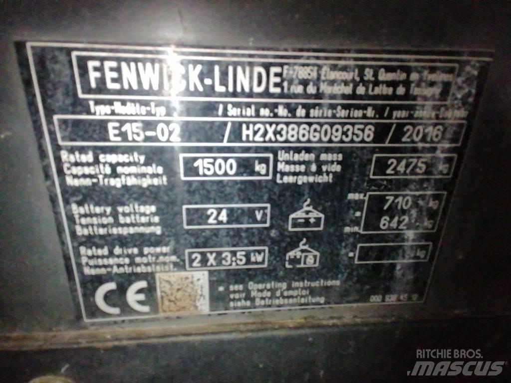 Linde E15-02 Elektromos targoncák