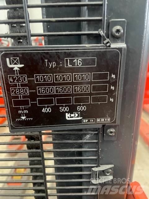 Linde L16 Gyalogkíséretű targonca