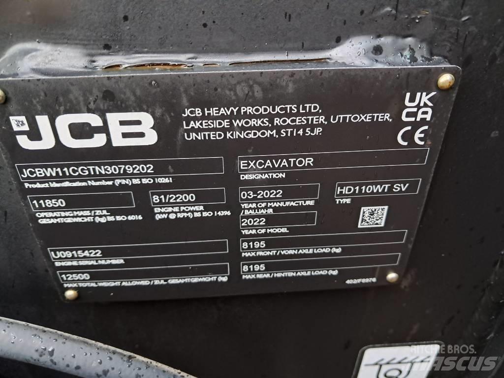 JCB HD110W Gumikerekes kotrók
