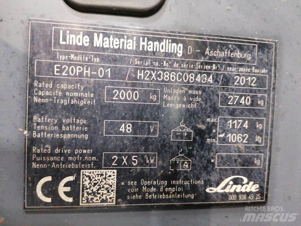 Linde E20PH-01 Elektromos targoncák